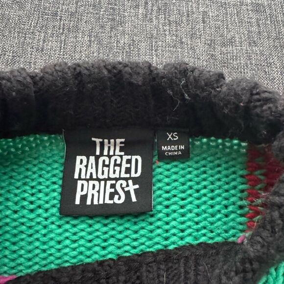 The Ragged Priest Triple Skull Intarsia Jumper – Multicolor – Size XS - Picture 3 of 13
